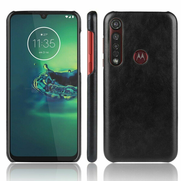 

Защитный чехол Deexe Leather Back Cover для Motorola Moto G8 Plus (XT2019) - Black
