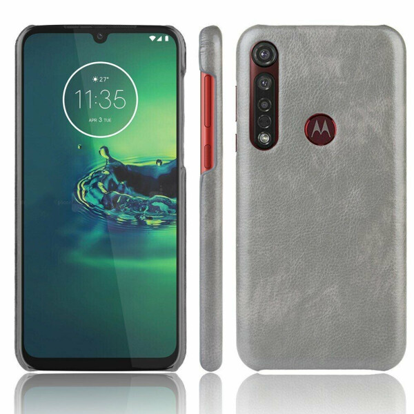 

Защитный чехол Deexe Leather Back Cover для Motorola Moto G8 Plus (XT2019) - Grey