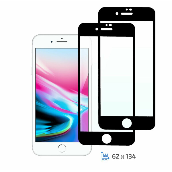

Комплект защитных стекол (2 в 1) 2E Basic Full Glue для Apple iPhone 7 / 8 - Black