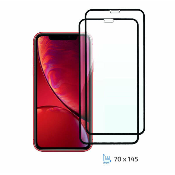 

Комплект защитных стекол (2 в 1) 2E Basic Full Glue для Apple iPhone XR - Black