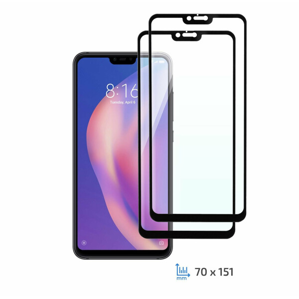 

Комплект защитных стекол (2 в 1) 2E Basic Full Glue для Xiaomi Mi 8 Lite - Black