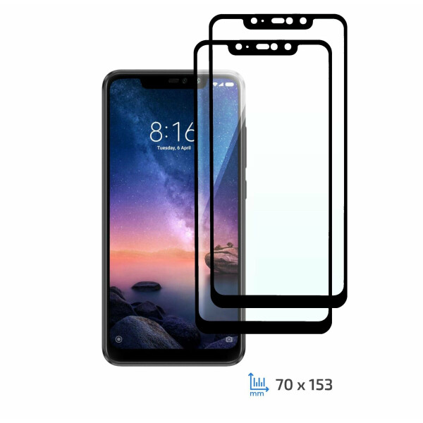 

Комплект защитных стекол (2 в 1) 2E Basic Full Glue для Xiaomi Redmi Note 6 / Note 6 Pro - Black