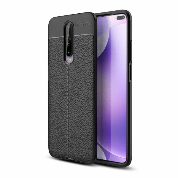 

Защитный чехол Deexe Leather Cover для Xiaomi Redmi K30 / Poco X2 - Black