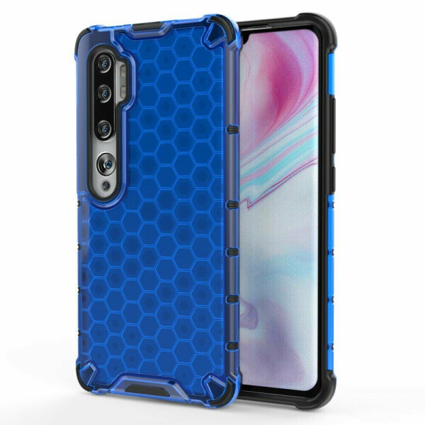 

Защитный чехол Deexe Honeycomb Series для Xiaomi Mi Note 10 / Mi Note 10 Pro - Blue