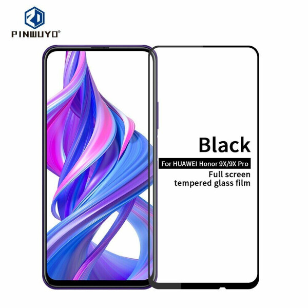 

Защитное стекло PINWUYO Full Glue Cover для Huawei P Smart Pro / Honor 9X (for China) - Black