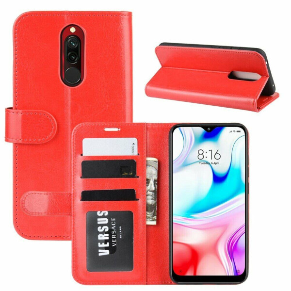 

Чехол-книжка Deexe Wallet Style для Xiaomi Redmi 8 - Red