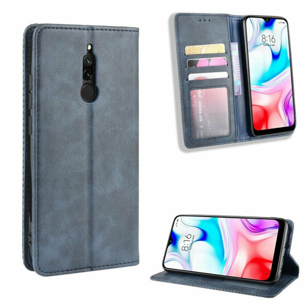 

Чехол Deexe Retro Style для Xiaomi Redmi 8 - Blue