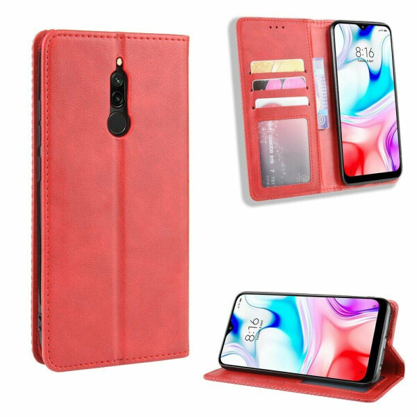 

Чехол Deexe Retro Style для Xiaomi Redmi 8 - Red