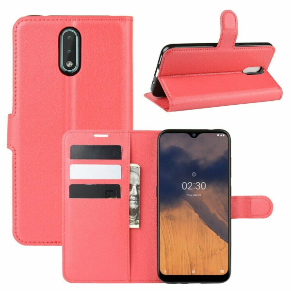 

Чехол-книжка Deexe Book Type для Nokia 2.3 - Red