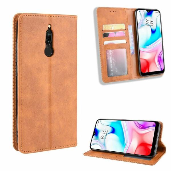 

Чехол Deexe Retro Style для Xiaomi Redmi 8 - Brown