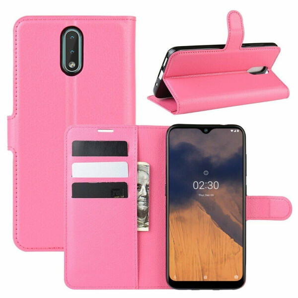 

Чехол-книжка Deexe Book Type для Nokia 2.3 - Rose