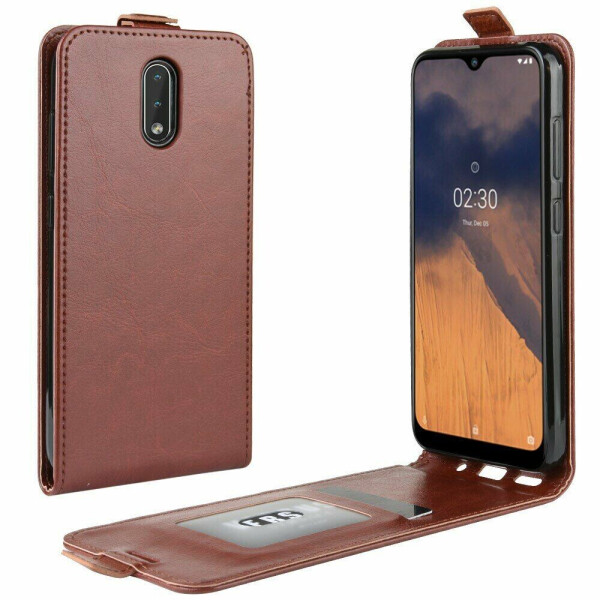 

Чехол Deexe Flip Case для Nokia 2.3 - Brown