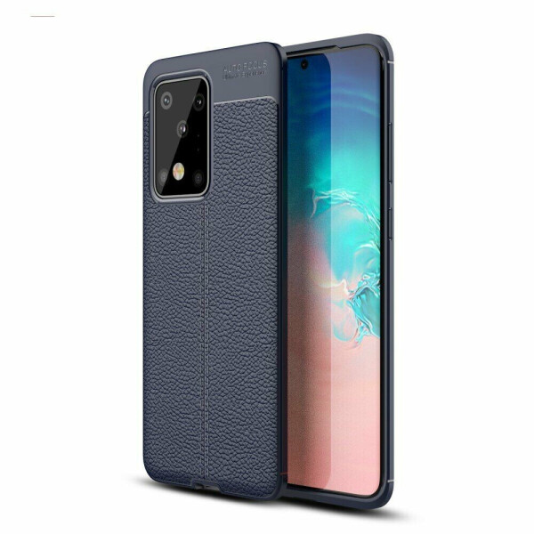 

Защитный чехол Deexe Leather Cover для Samsung Galaxy S20 Ultra (G988) - Blue