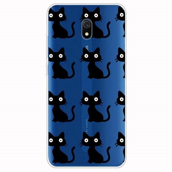 

Силиконовый (TPU) чехол Deexe Pretty Glossy для Xiaomi Redmi 8A - Black Cats