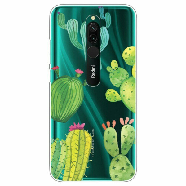 

Силиконовый (TPU) чехол Deexe Pretty Glossy для Xiaomi Redmi 8 - Cactus