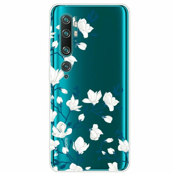 

Силиконовый (TPU) чехол Deexe Pretty Glossy для Xiaomi Mi Note 10 Pro / Mi Note 10 - White Flower