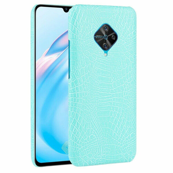 

Защитный чехол Deexe Croco Style для VIVO V17 - Cyan