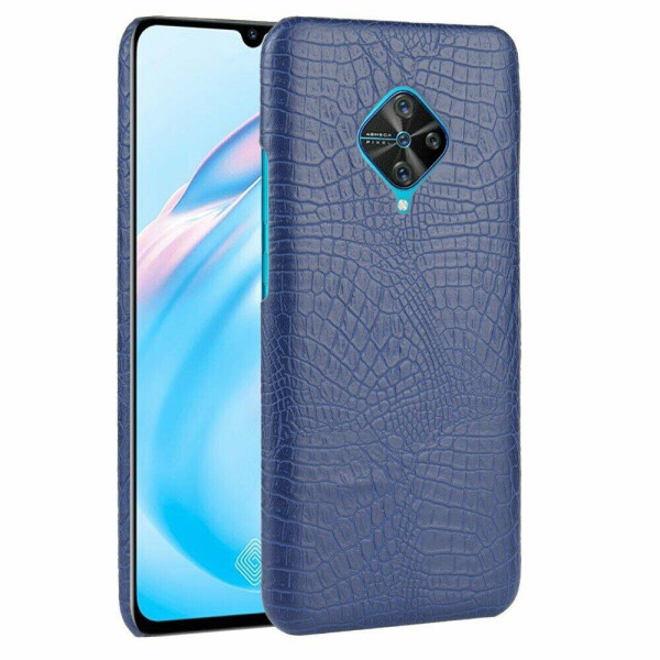 

Защитный чехол Deexe Croco Style для VIVO V17 - Blue