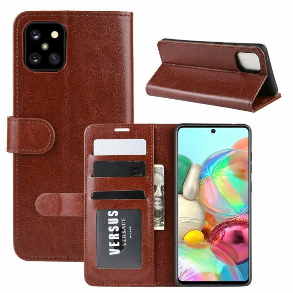 

Чехол-книжка Deexe Wallet Style для Samsung Galaxy Note 10 Lite (N770) - Brown