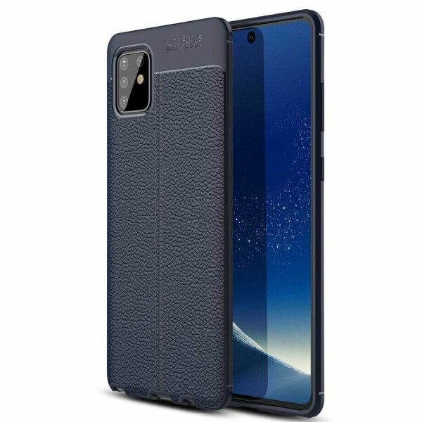

Защитный чехол Deexe Leather Cover для Samsung Galaxy Note 10 Lite (N770) - Blue