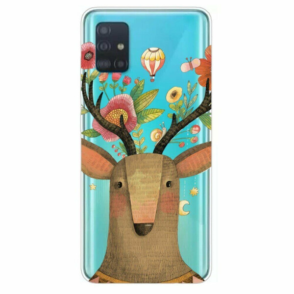 

Силиконовый (TPU) чехол Deexe Pretty Glossy для Samsung Galaxy A71 (A715) - Elk