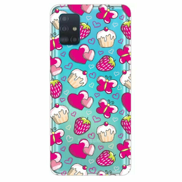 

Силиконовый (TPU) чехол Deexe Pretty Glossy для Samsung Galaxy A51 (А515) - Heart