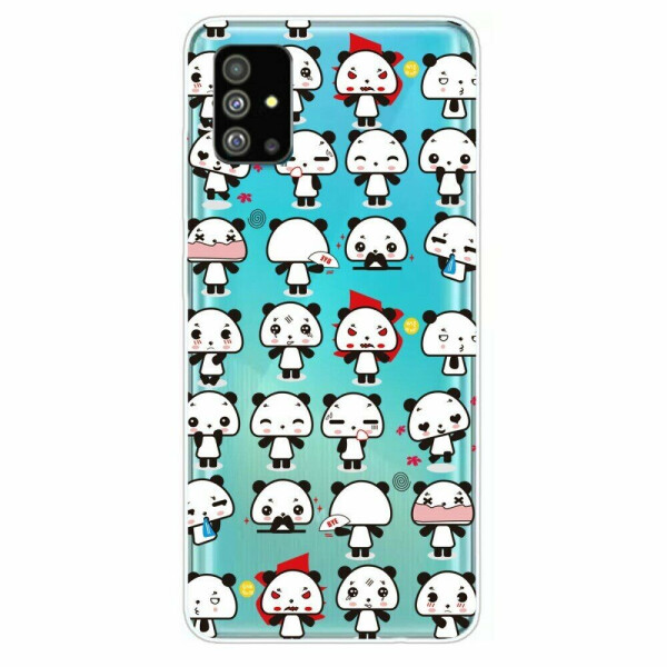 

Силиконовый (TPU) чехол Deexe Pretty Glossy для Samsung Galaxy S20 Plus (G985) - Mini Pandas