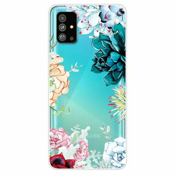 

Силиконовый (TPU) чехол Deexe Pretty Glossy для Samsung Galaxy S20 Plus (G985) - Colorful Flowers