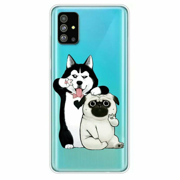 

Силиконовый (TPU) чехол Deexe Pretty Glossy для Samsung Galaxy S20 Plus (G985) - Dogs
