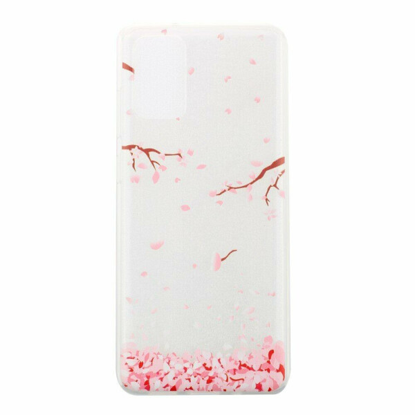 

Силиконовый (TPU) чехол Deexe Pretty Glossy для Samsung Galaxy S20 Plus (G985) - Falling Petals