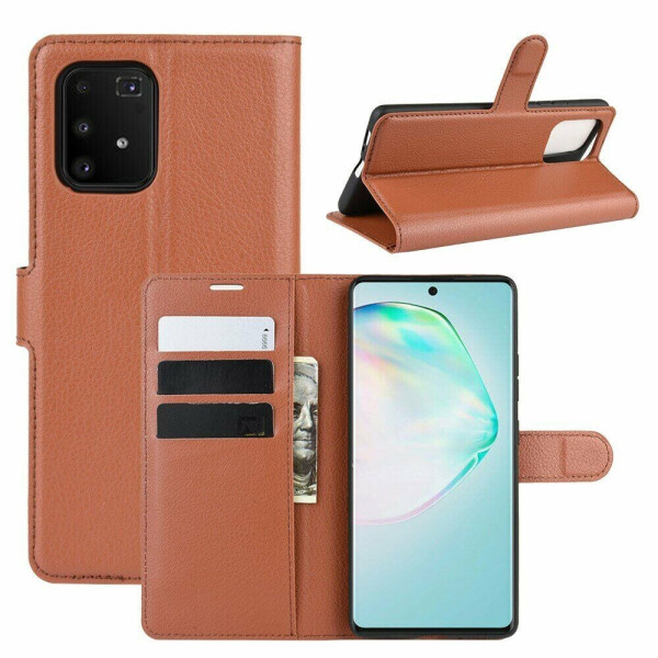 

Чехол-книжка Deexe Book Type для Samsung Galaxy S10 Lite (G770) - Brown