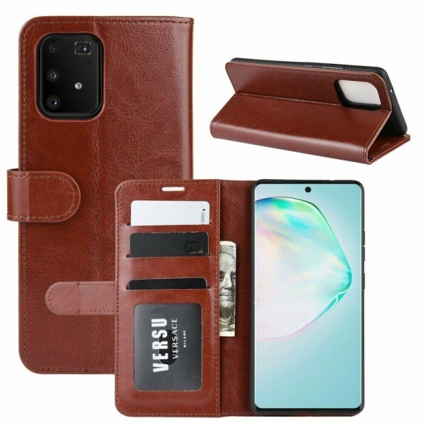 

Чехол-книжка Deexe Wallet Style для Samsung Galaxy S10 Lite (G770) - Brown