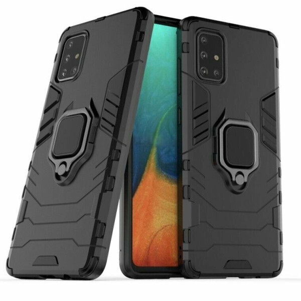 

Защитный чехол Deexe Hybrid Case для Samsung Galaxy A71 (A715) - Black