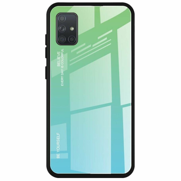 

Защитный чехол Deexe Gradient Color для Samsung Galaxy A71 (A715) - Cyan / Blue