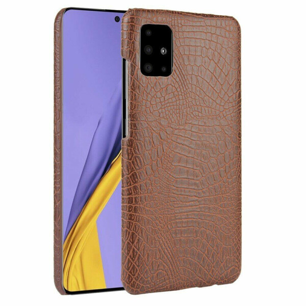 

Защитный чехол Deexe Croco Style для Samsung Galaxy A71 (A715) - Brown