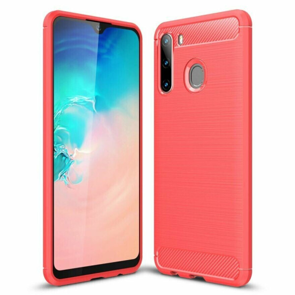 

Защитный чехол UniCase Carbon для Samsung Galaxy A21 (A215) - Red