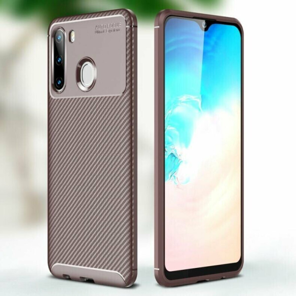 

Защитный чехол Deexe Fusion для Samsung Galaxy A21 (A215) - Brown