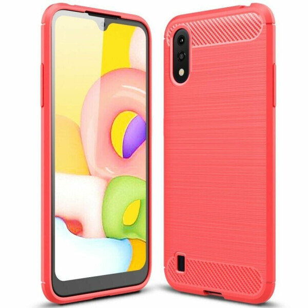 

Защитный чехол UniCase Carbon для Samsung Galaxy A01 (A015) - Red