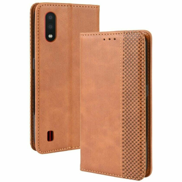 

Чехол Deexe Retro Style для Samsung Galaxy A01 (A015) - Brown