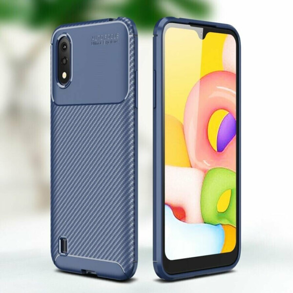 

Защитный чехол Deexe Fusion для Samsung Galaxy A01 (A015) - Blue