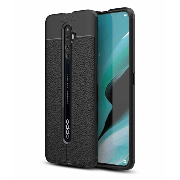 

Защитный чехол Deexe Leather Cover для OPPO Reno 2Z - Black