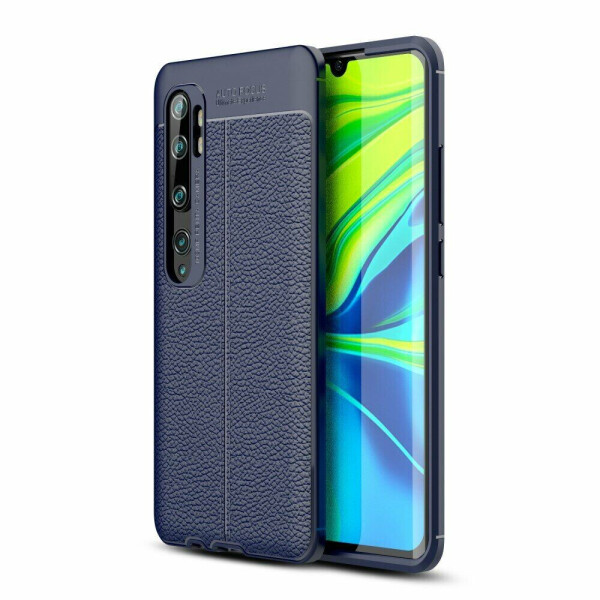 

Защитный чехол Deexe Leather Cover для Xiaomi Mi Note 10 Pro - Blue