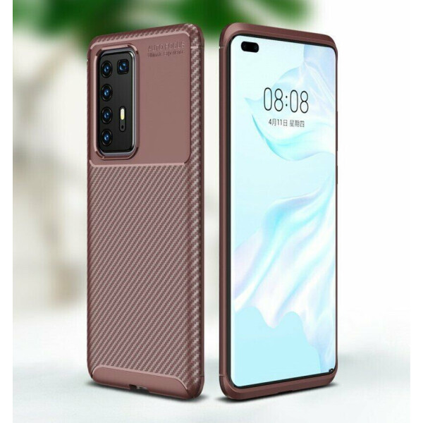 

Защитный чехол Deexe Fusion для Huawei P40 Pro - Brown