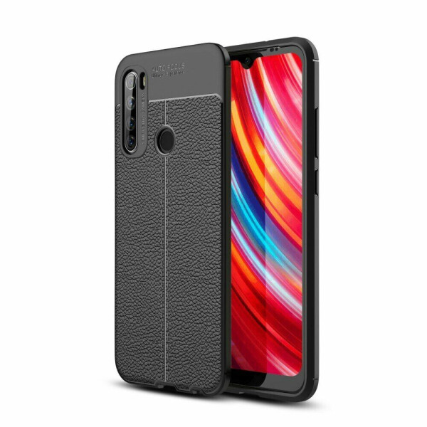 

Защитный чехол Deexe Leather Cover для Xiaomi Redmi Note 8T - Black