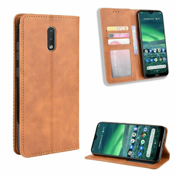 

Чехол Deexe Retro Style для Nokia 2.3 - Brown