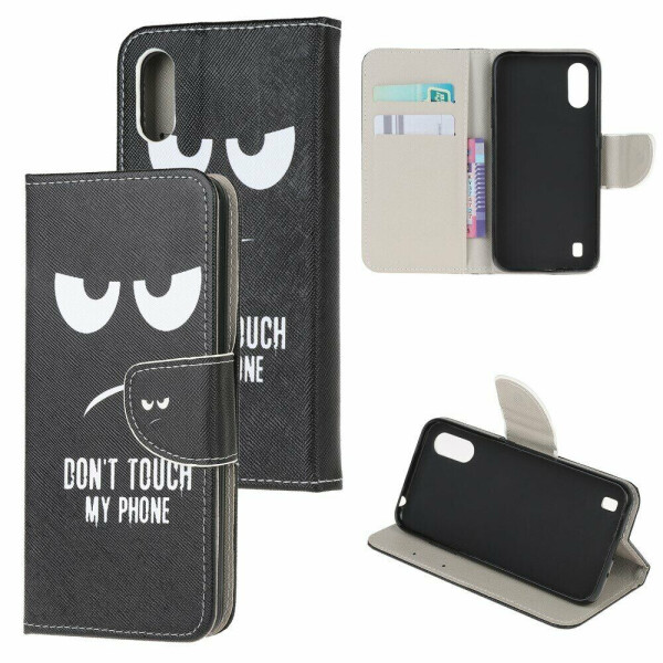 

Чехол-книжка Deexe Color Wallet для Samsung Galaxy A01 (A015) - Don't Touch My Phone