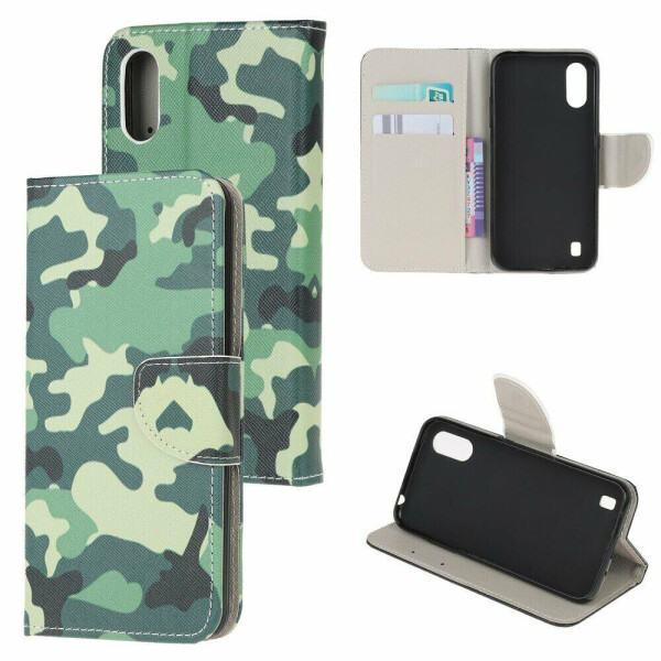 

Чехол-книжка Deexe Color Wallet для Samsung Galaxy A01 (A015) - Camouflage Pattern