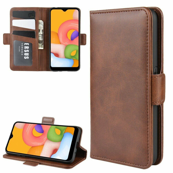 

Чехол Deexe Pocket Wallet для Samsung Galaxy A01 (A015) - Dark Brown
