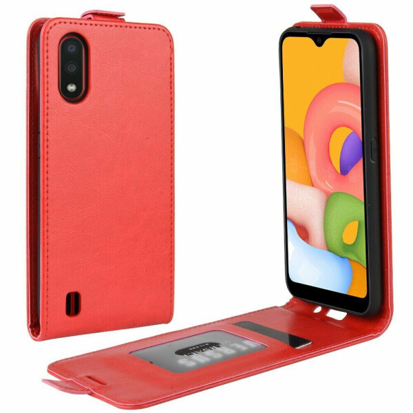 

Чехол Deexe Flip Case для Samsung Galaxy A01 (A015) - Red