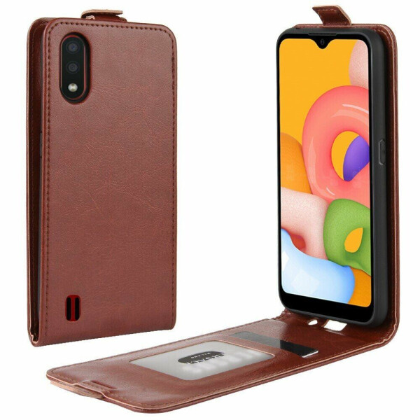 

Чехол Deexe Flip Case для Samsung Galaxy A01 (A015) - Brown